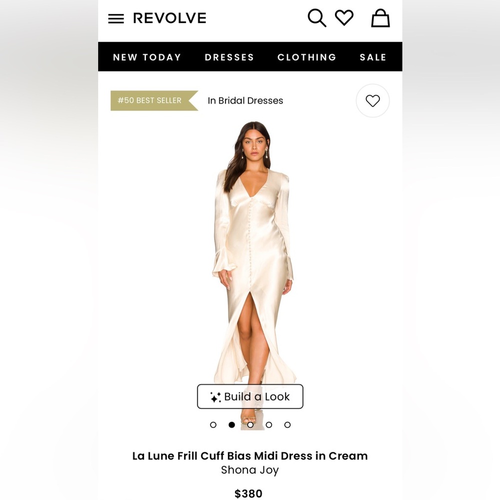 Shona Joy White Ruched Long Sleeve Gown